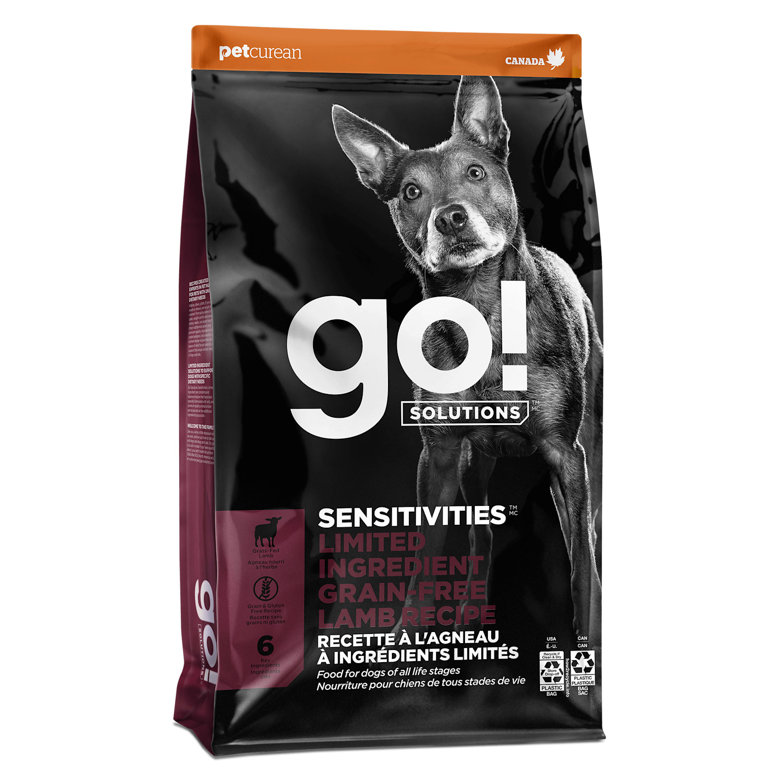גו Sensitivities Limited Ingredient Grain-Free Lamb Recipe - מזון יבש לכלבים