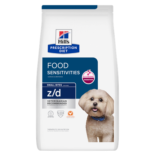 הילס z/d Small Bites Hydrolyzed Chicken Flavor - מזון יבש לכלבים