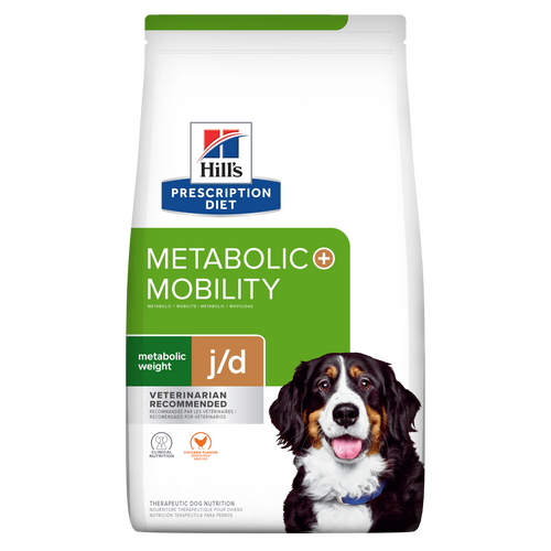 הילס Metabolic Weight + j/d Chicken Flavor - מזון יבש לכלבים