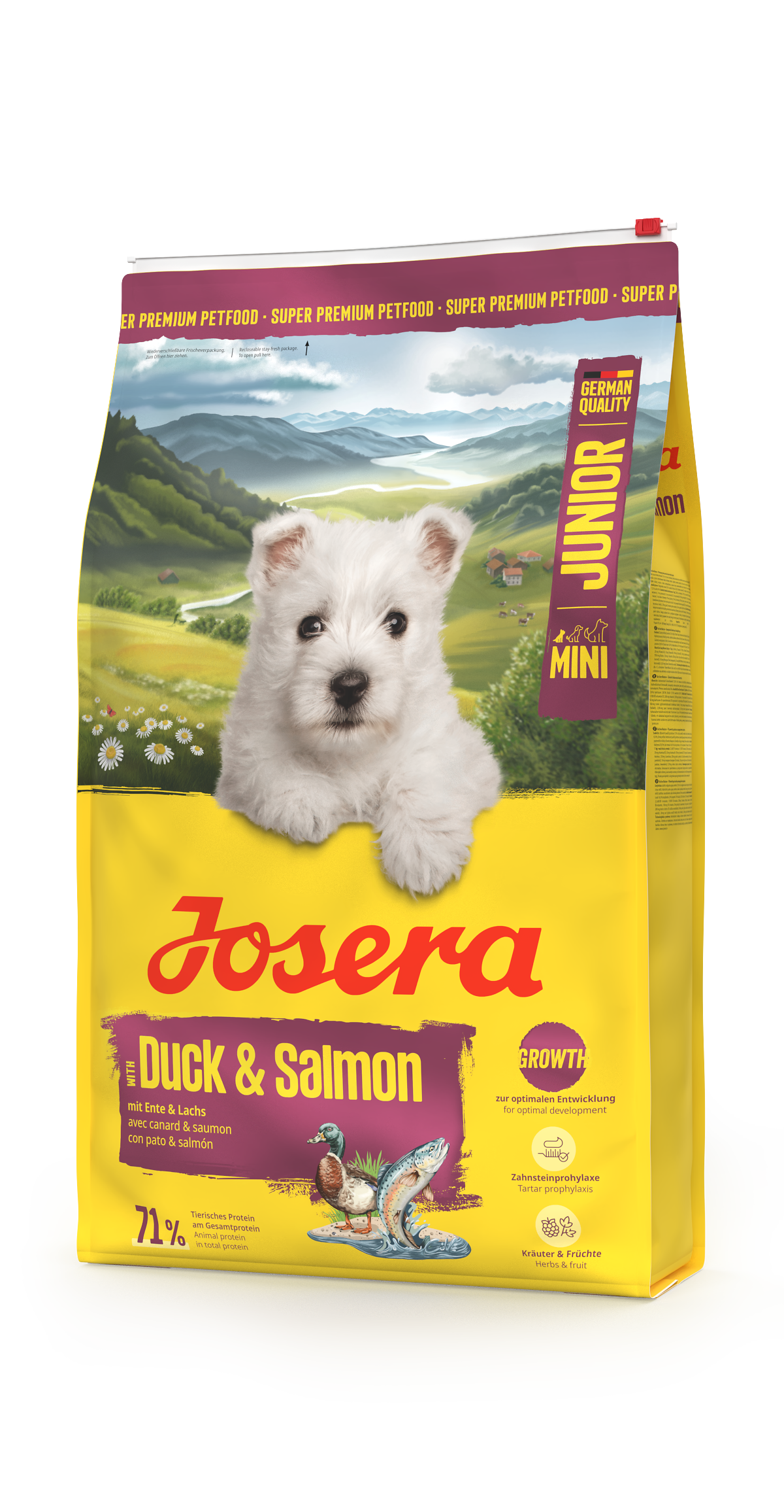 ג'וסרה Mini Junior Duck & Salmon - מזון יבש לכלבים