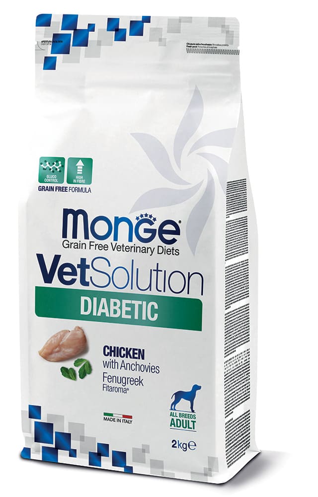 מונג' VetSolution Diabetic - מזון יבש לכלבים