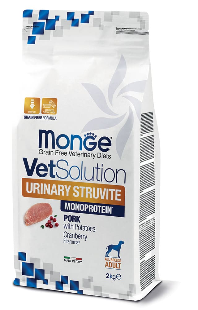 מונג' VetSolution Canine Urinary Struvite - מזון יבש לכלבים