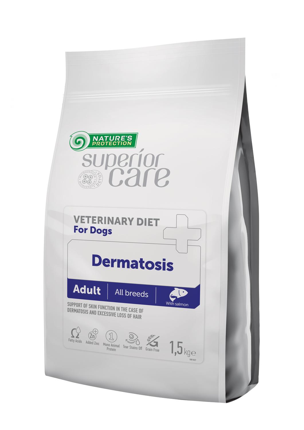 נייצ'רס פרוטקשן Dietetic pet food with salmon for adult dogs of all breeds with skin problems - מזון יבש לכלבים