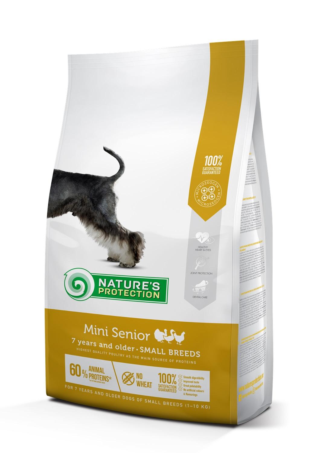 נייצ'רס פרוטקשן Dry food for senior dogs of small breeds with poultry - מזון יבש לכלבים