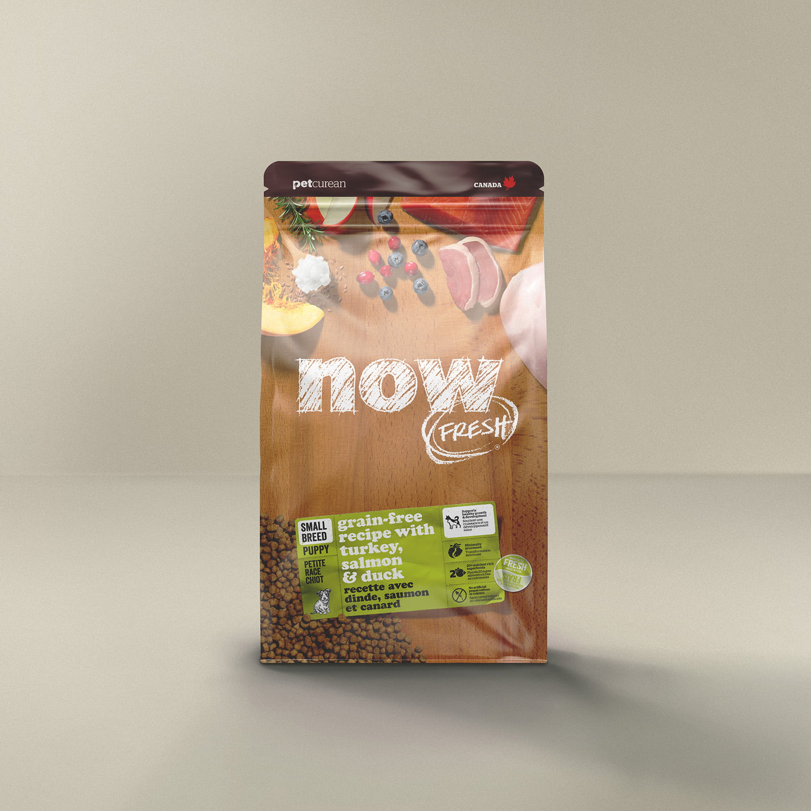 נאו פרש Small Breed Puppy Turkey, Salmon & Duck Grain-Free Dry Dog Food - מזון יבש לכלבים