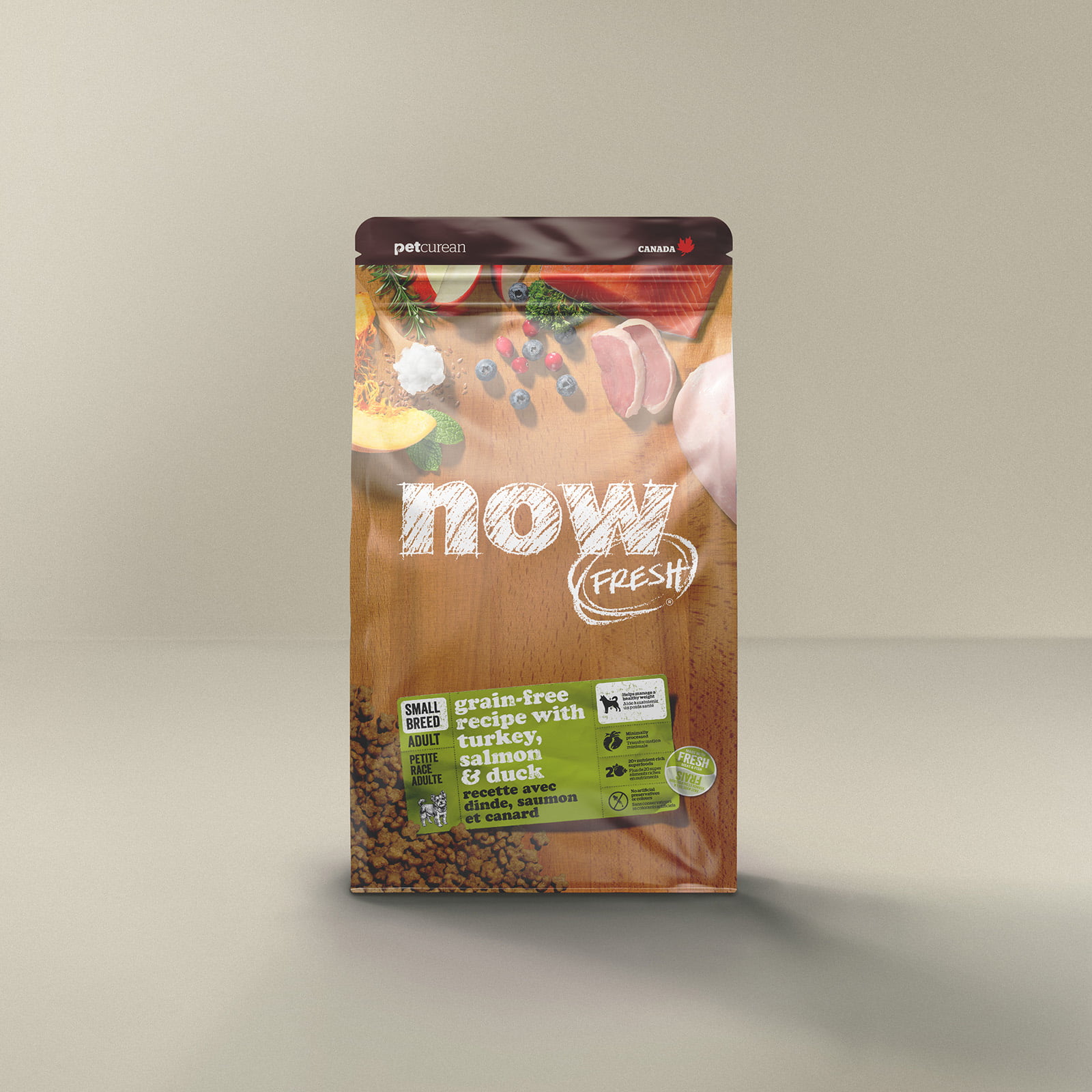 נאו פרש Small Breed Adult Turkey, Salmon & Duck Grain-Free Dry Dog Food - מזון יבש לכלבים