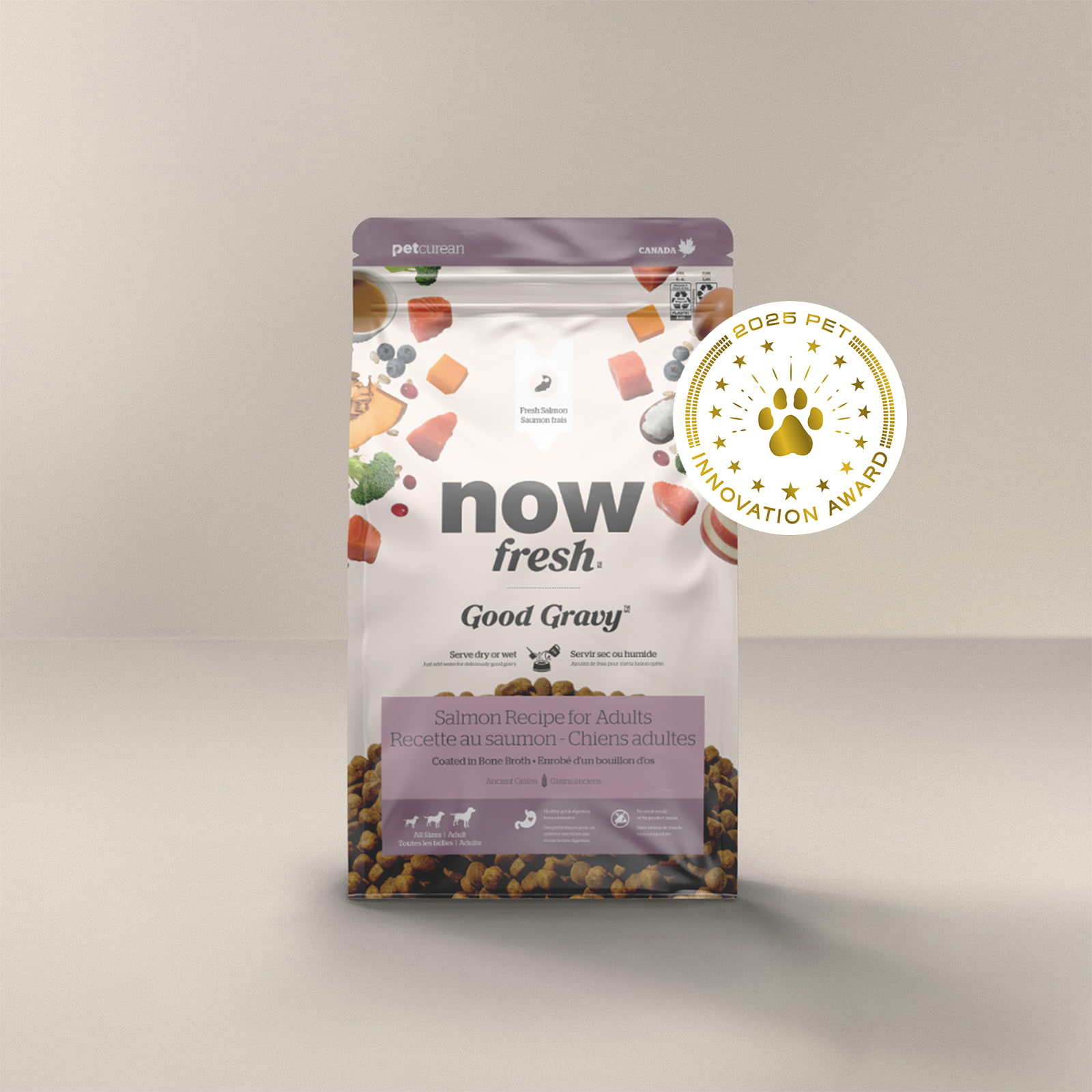 נאו פרש Good Gravy Salmon Coated in Bone Broth - מזון יבש לכלבים