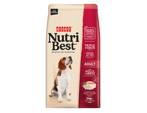 נוטריבסט Adult Chicken and Rice - מזון יבש לכלבים