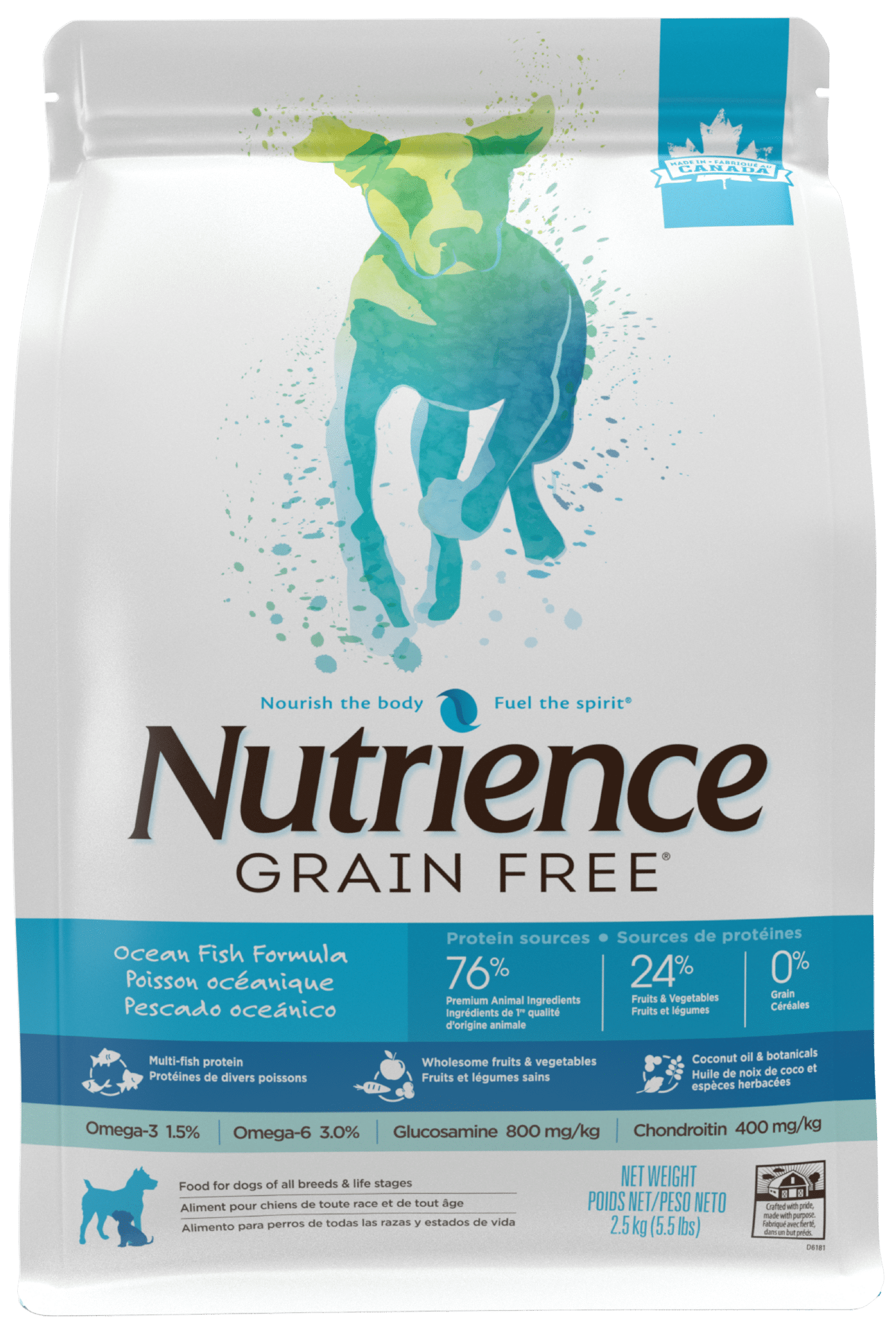 נוטריאנס Grain Free Ocean Fish - מזון יבש לכלבים