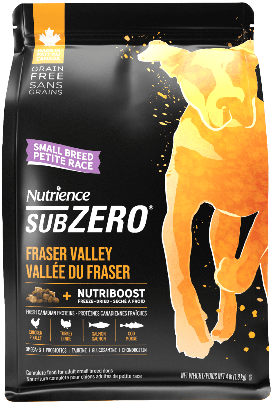 נוטריאנס SubZero Fraser Valley - מזון יבש לכלבים