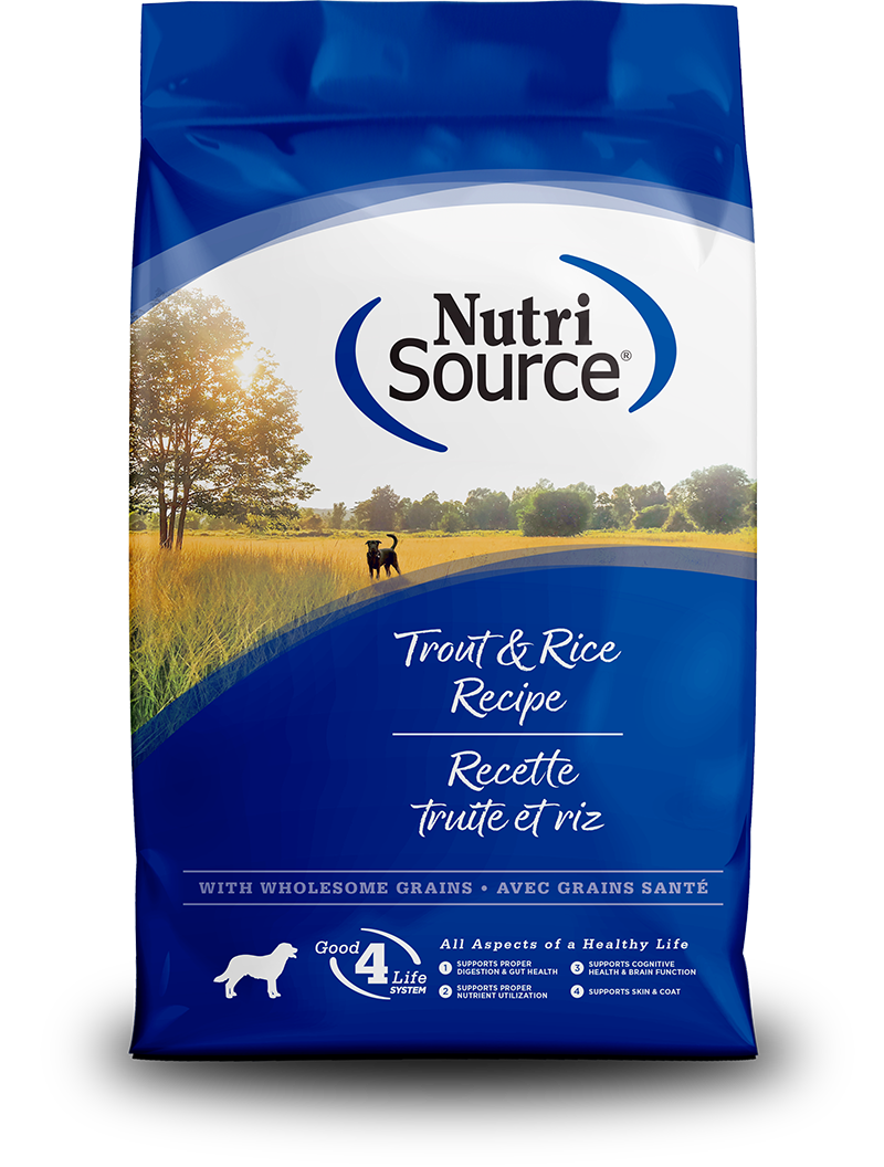 נוטרי סורס Trout & Rice Recipe - מזון יבש לכלבים