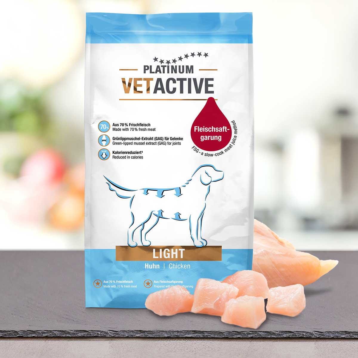פלטינום Vetactive Light - מזון יבש לכלבים