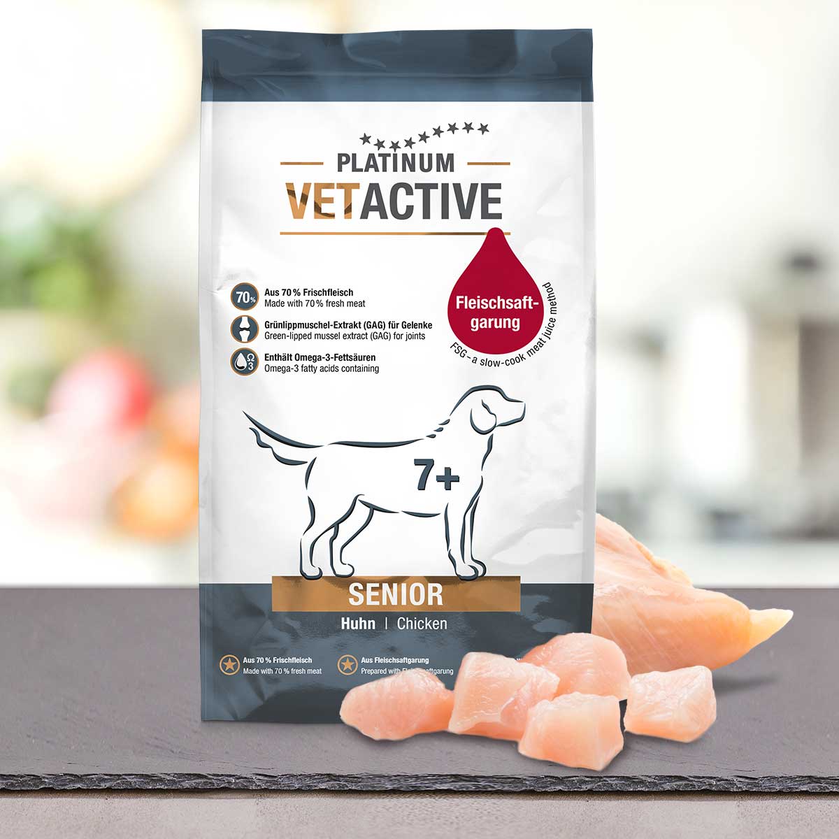 פלטינום Vetactive Senior - מזון יבש לכלבים