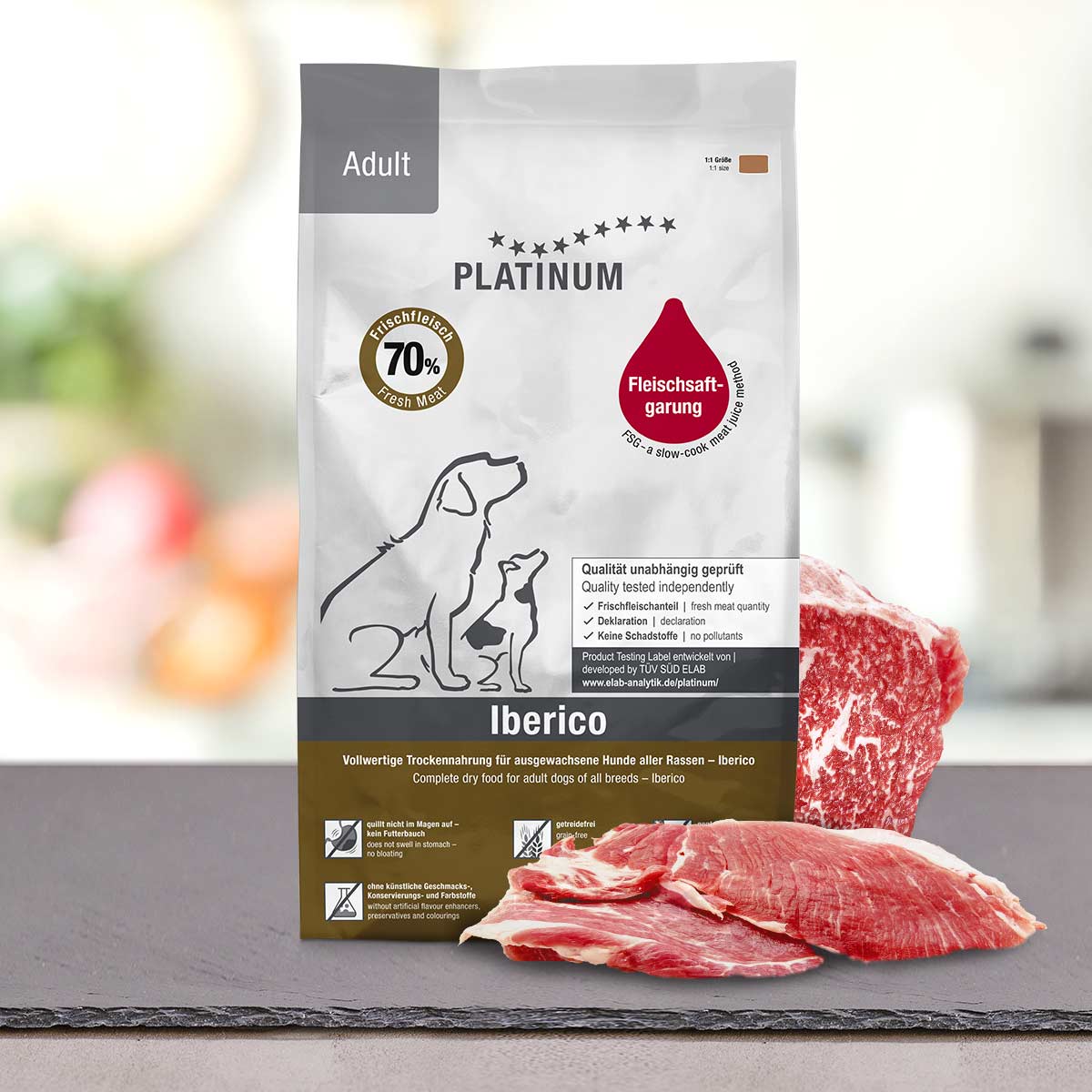 פלטינום Adult Iberico - מזון יבש לכלבים