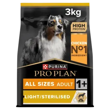 פרו פלאן Light/Sterilised Chicken - מזון יבש לכלבים