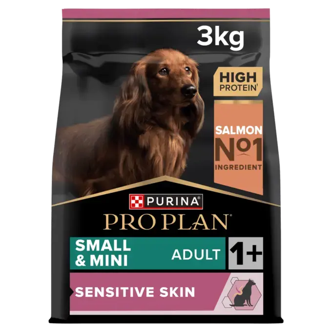 פרו פלאן Small and Mini Sensitive Skin Salmon - מזון יבש לכלבים