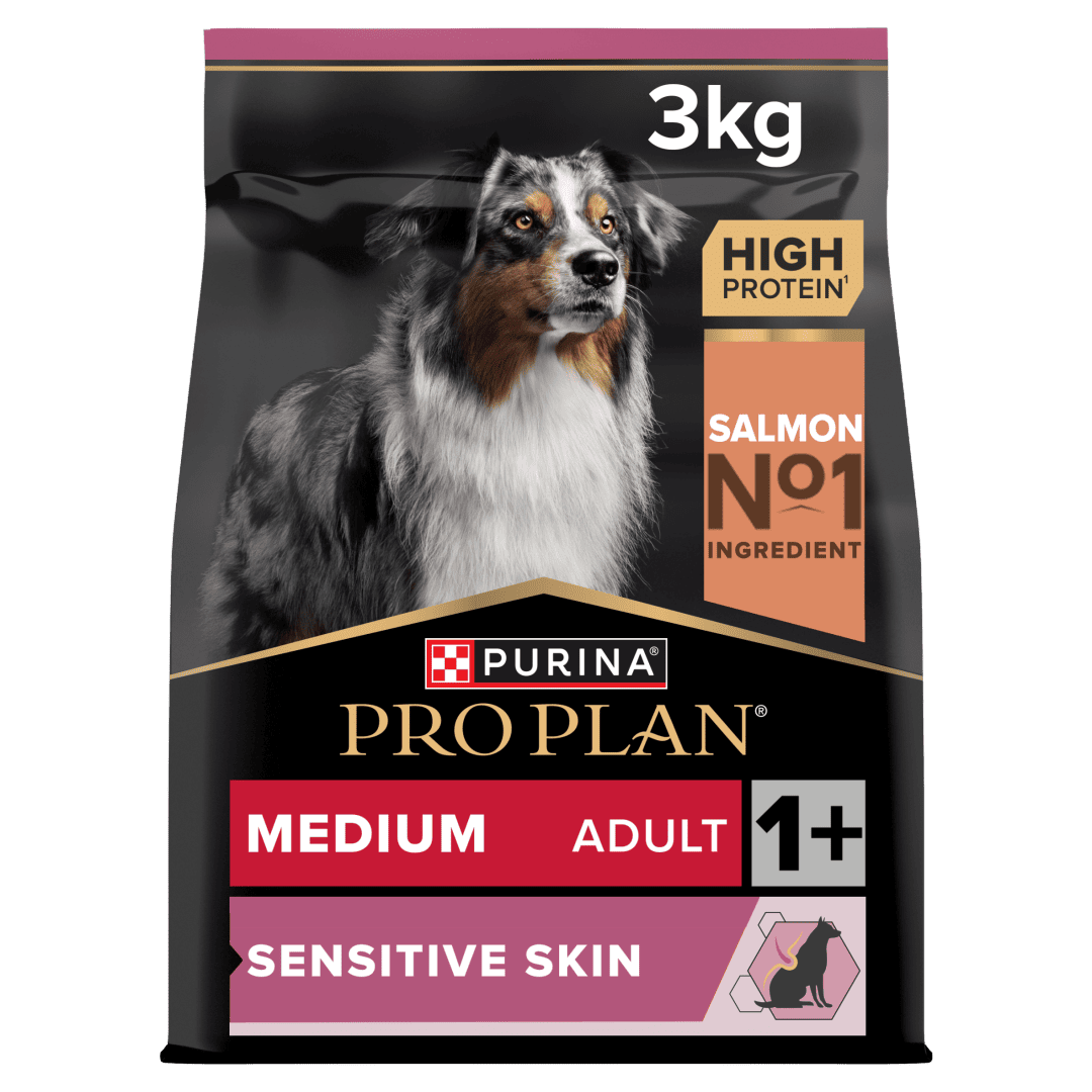 פרו פלאן Medium Sensitive Skin Salmon - מזון יבש לכלבים