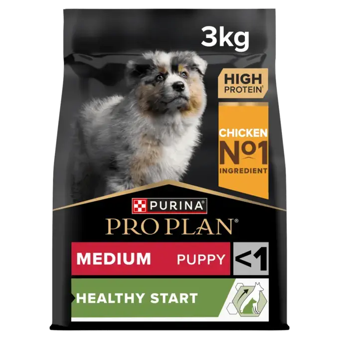 פרו פלאן Healthy Start Medium Puppy Chicken - מזון יבש לכלבים