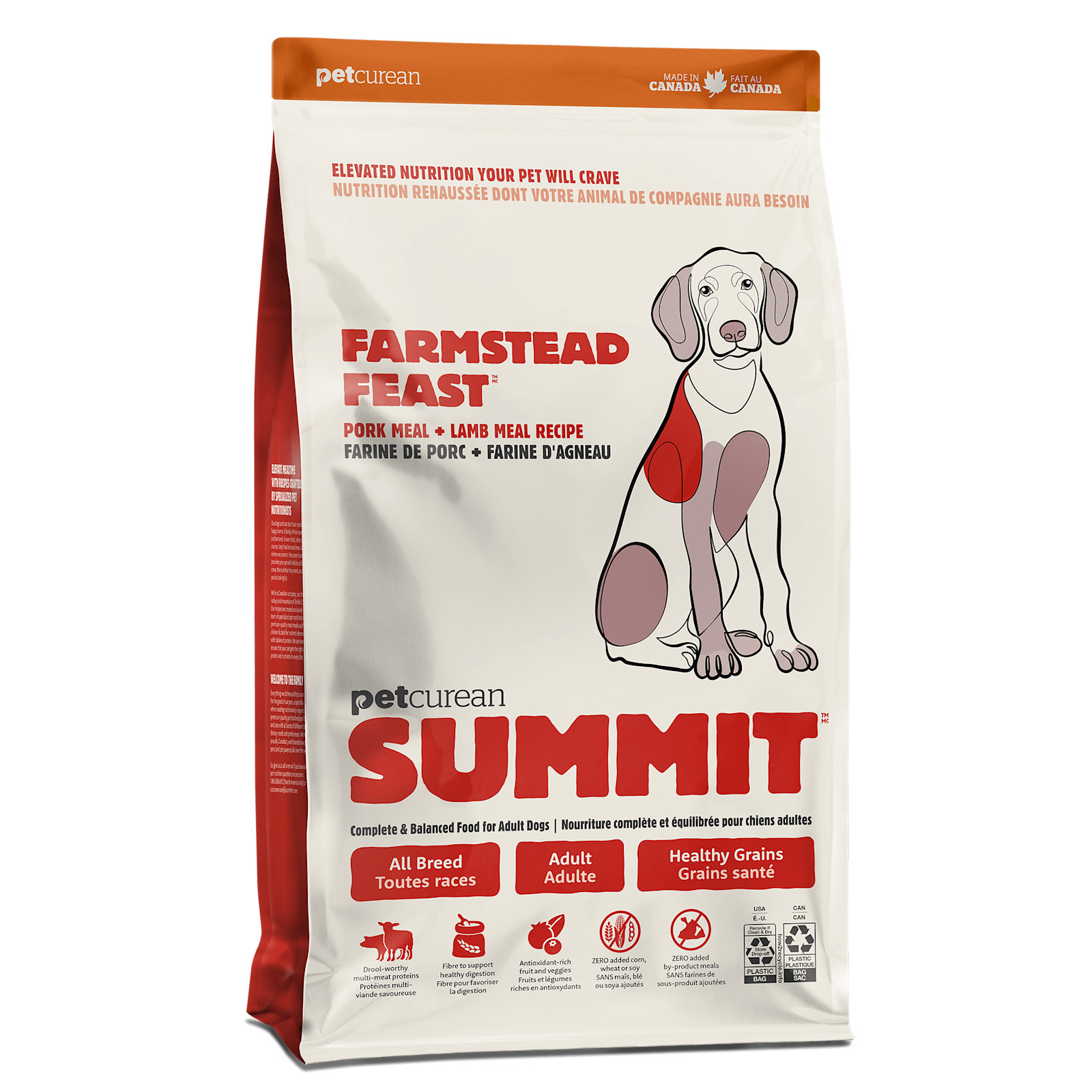 סאמיט Farmstead Feast Pork Meal + Lamb Meal - מזון יבש לכלבים