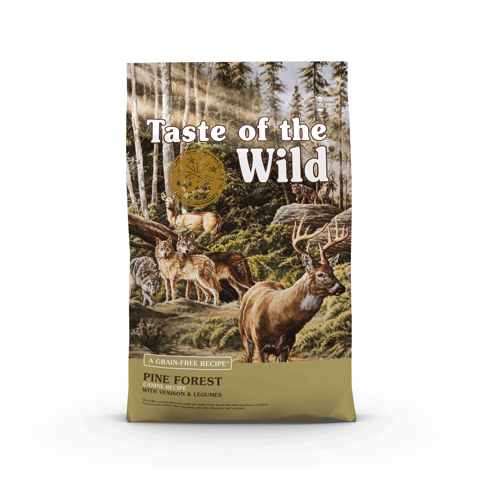 טייסט אוף דה ווילד Pine Forest Recipe with Venison & Legumes - מזון יבש לכלבים