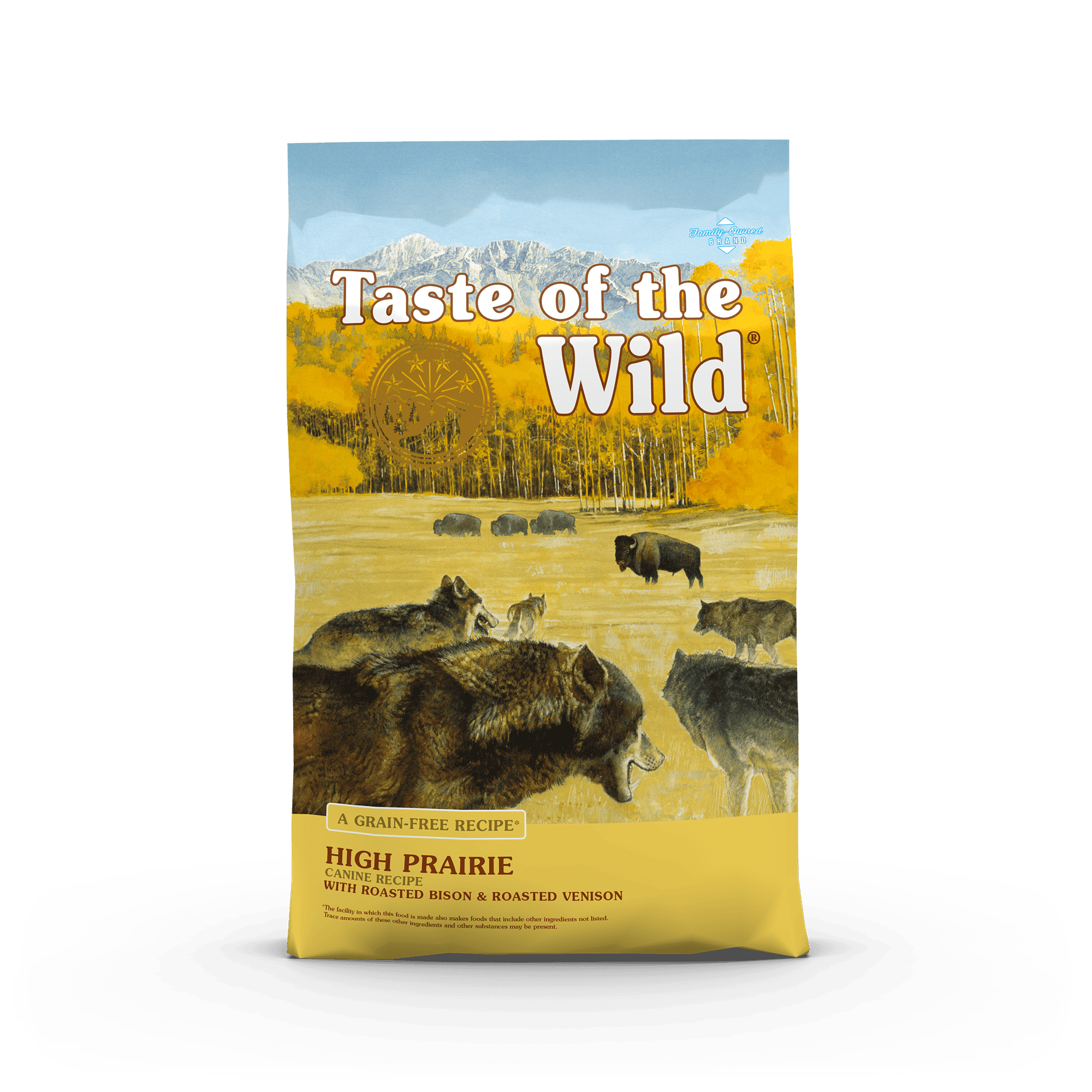 טייסט אוף דה ווילד High Prairie Canine Recipe with Roasted Bison & Roasted Venison - מזון יבש לכלבים