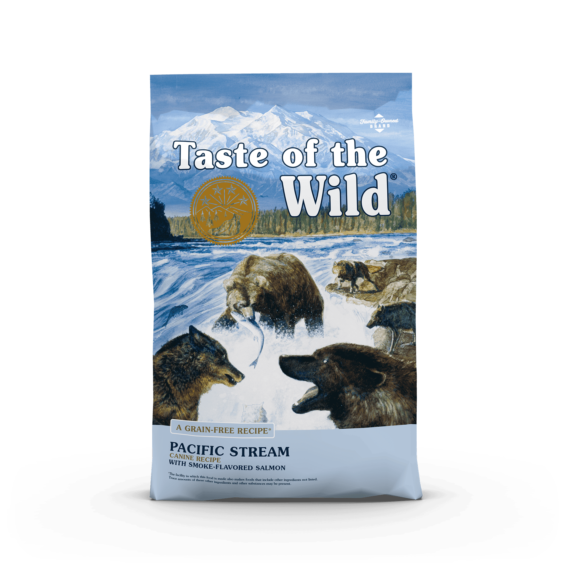 טייסט אוף דה ווילד Pacific Stream Canine Recipe with Smoke-Flavored Salmon - מזון יבש לכלבים