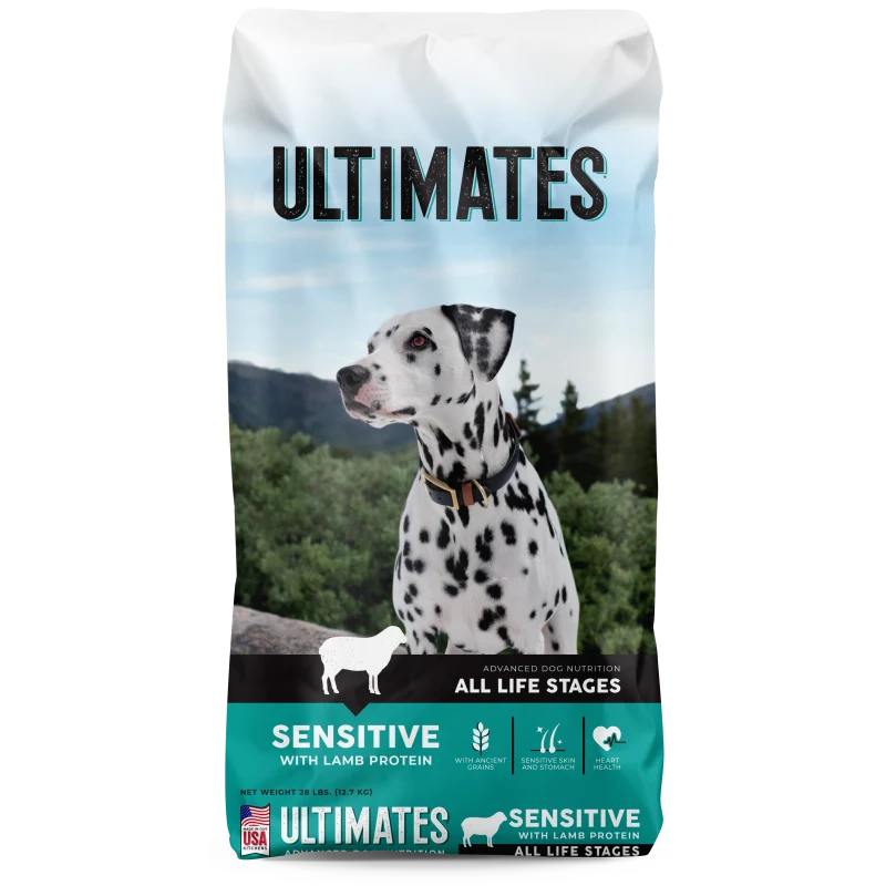 אולטימייטס Sensitive Skin & Stomach with Lamb Protein - מזון יבש לכלבים