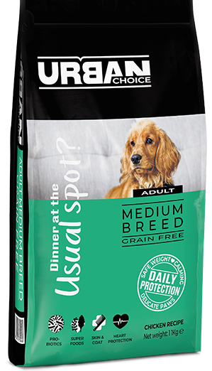 אורבן צ'ויס Adult Medium Breed - מזון יבש לכלבים