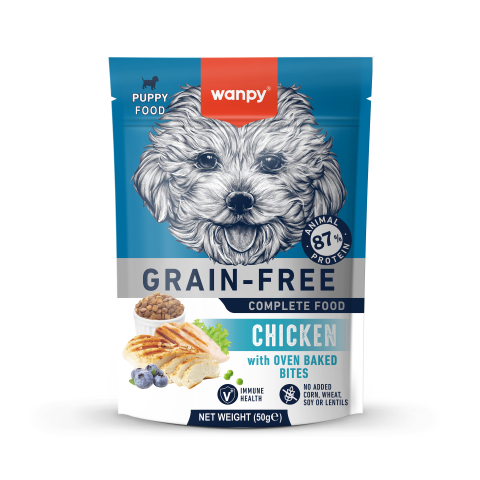 וונפי Dog Food - Chicken (puppy) (500g) - מזון יבש לכלבים