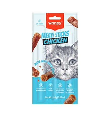 וונפי Meaty Sticks - Chicken - מזון יבש לכלבים